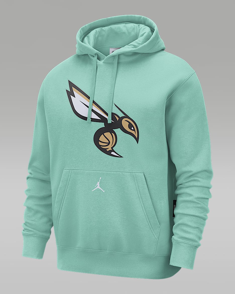 Charlotte Hornets Club City Edition Men s Jordan NBA Fleece Pullover Hoodie